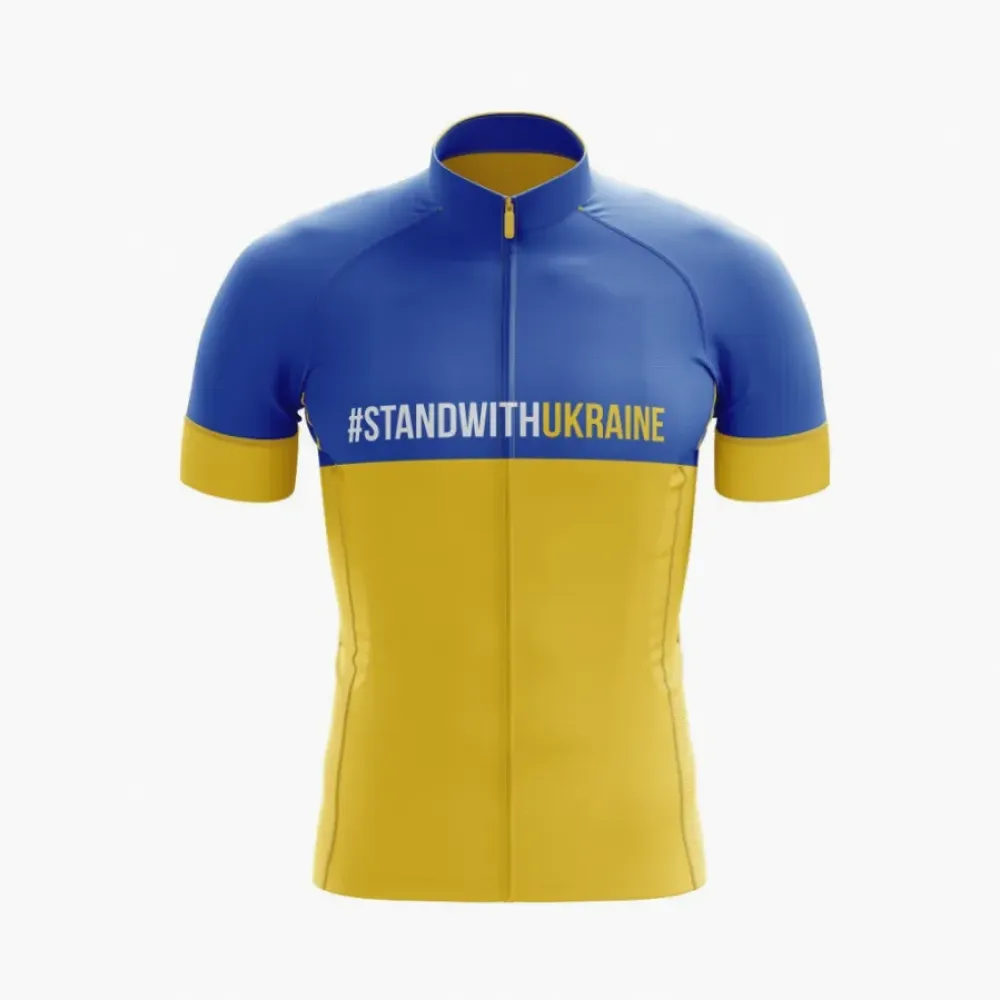 StandWithUkraine Cycling Jersey Blue/Yellow