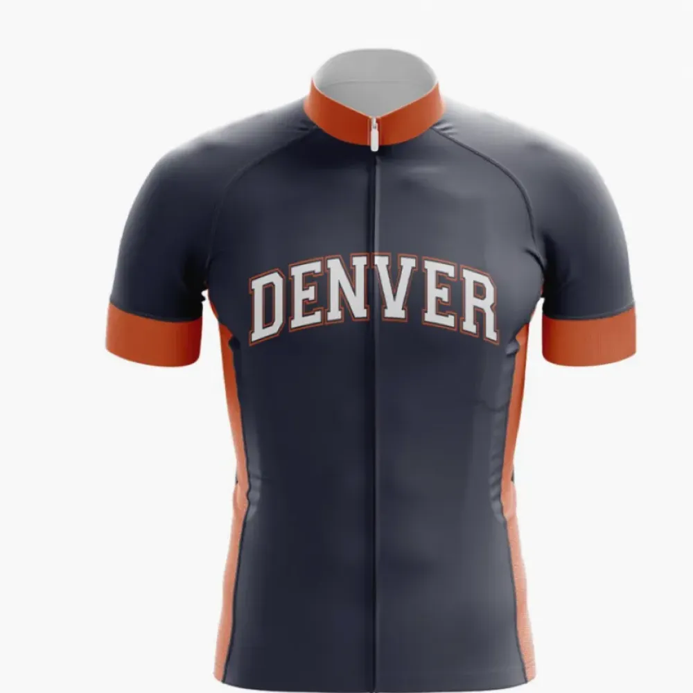 Denver Triathlon Cycling Jersey Navy/Orange