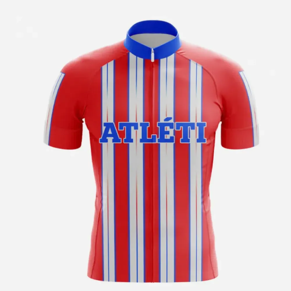 Atléti Cycling Jersey Red/White/Blue