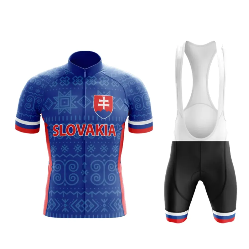 Slovakia Cycling Kit Blue/Red/White