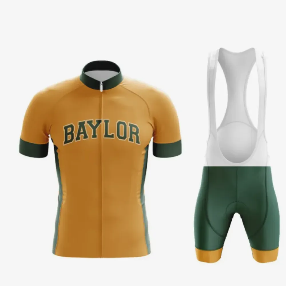 Baylor Cycling Uniform Gold/Green/White