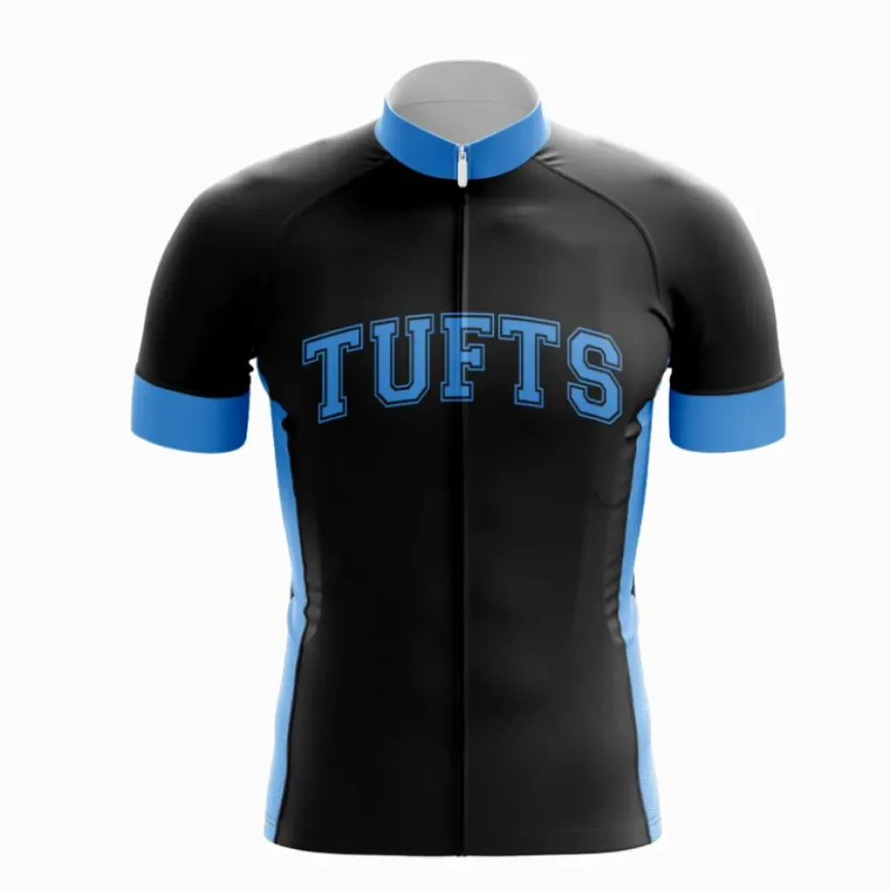 Tufts Cycling Jersey Black/Light Blue