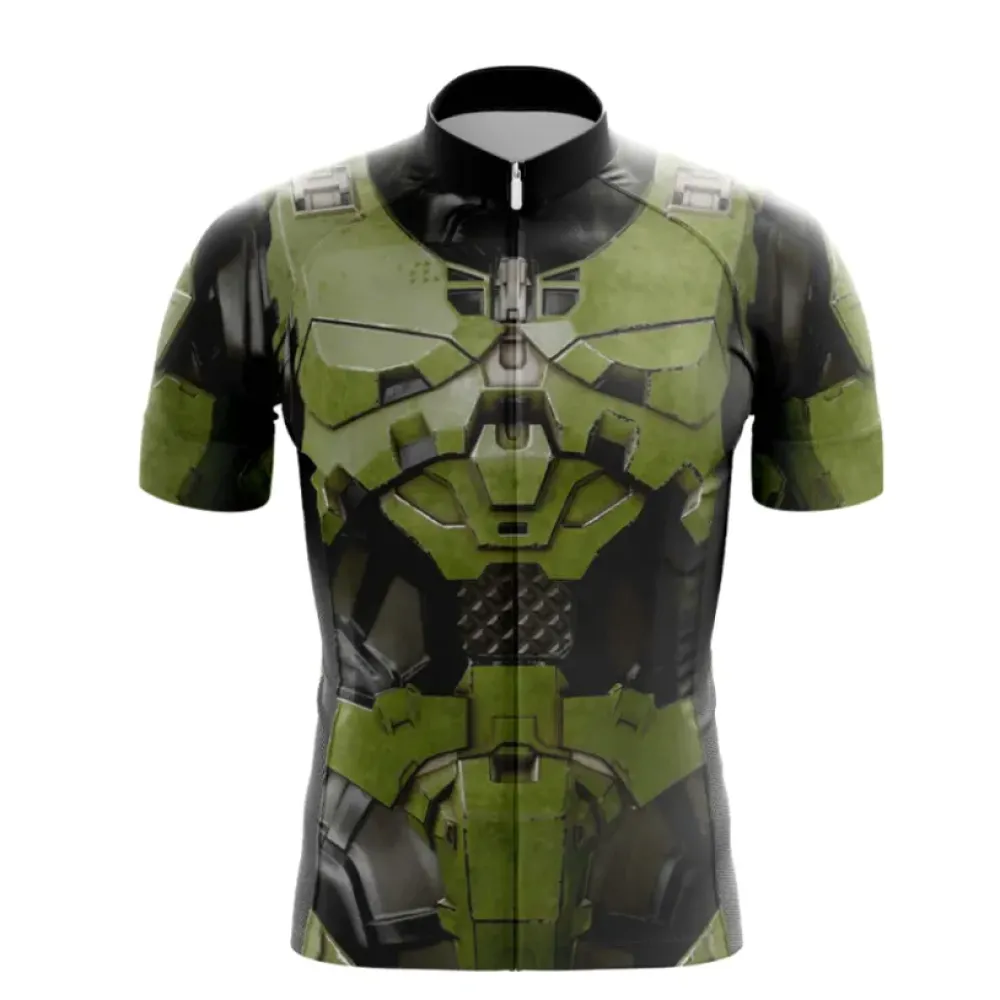 Halo Master Chief Cycling Jersey Green/Black