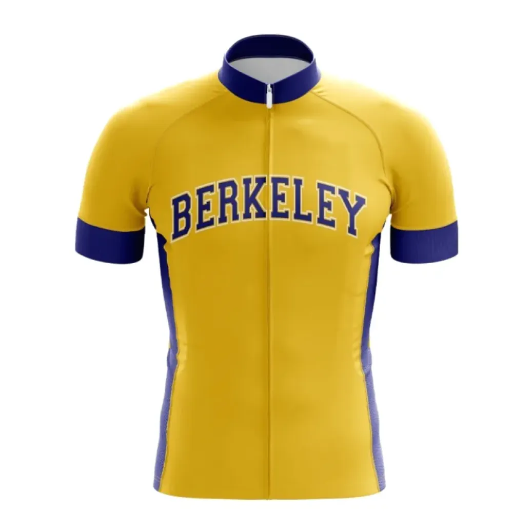 Berkeley Pro Cycling Jersey Yellow/Navy
