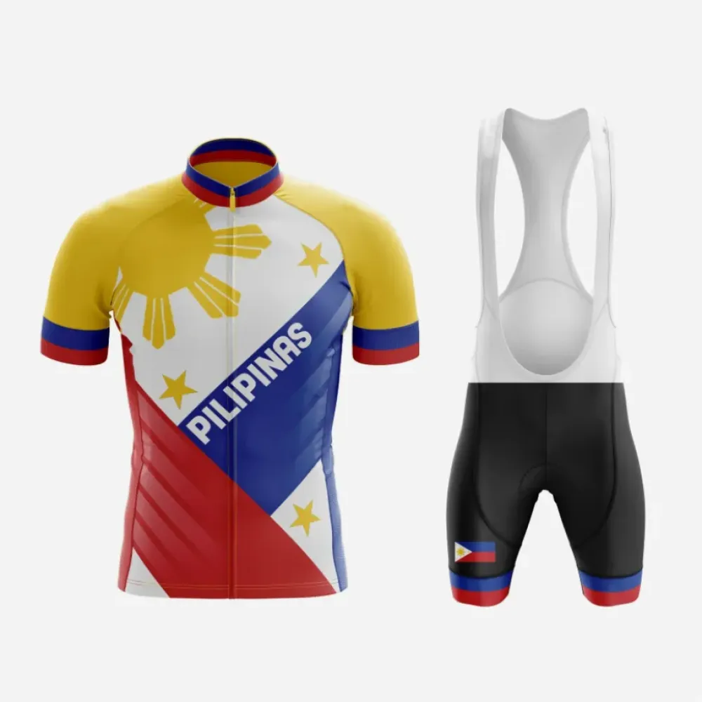 Philippine Cycling Team Uniform Gold/Blue/Red