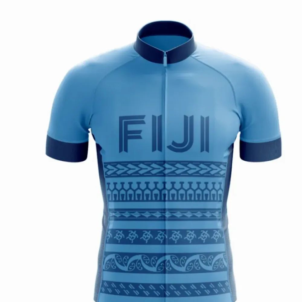 Fiji Cycling Jersey Blue/Black