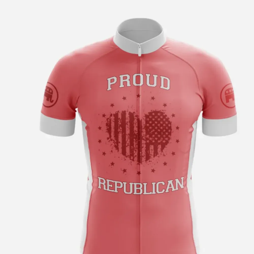 Proud Republican Cycling Jersey Red/White