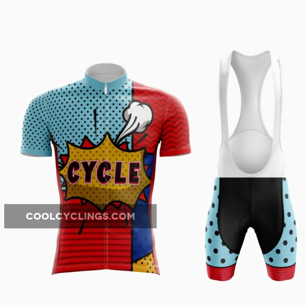 Cycle Matrix Bold Pop Art Blue/Red/Gold