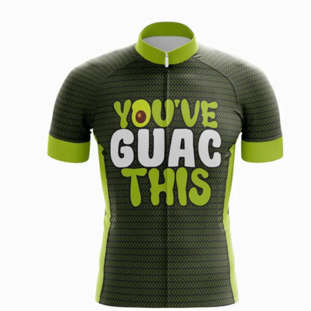 Fun Guacamole Cycling Jersey Vibrant Green/Black