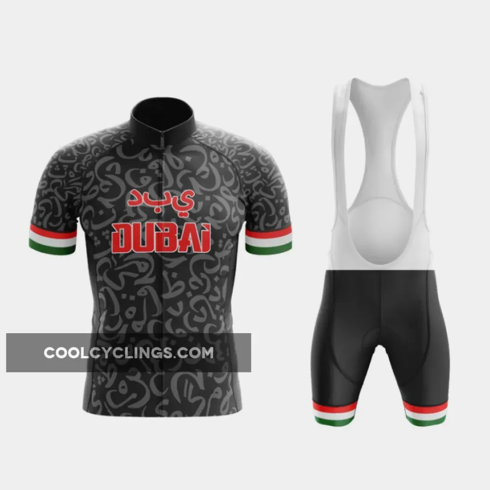 Dubai Cycling Kit Black/Red/Grey