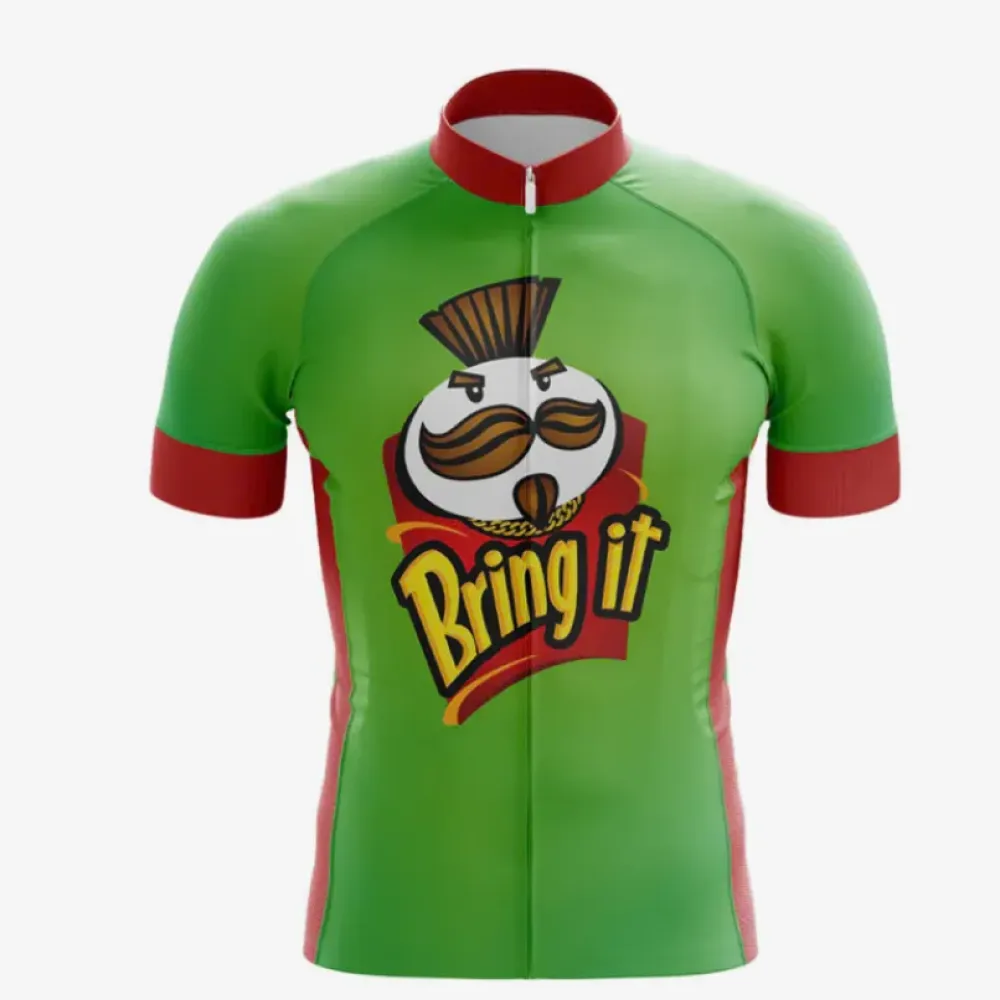Bring It Cycling Jersey Green/Red