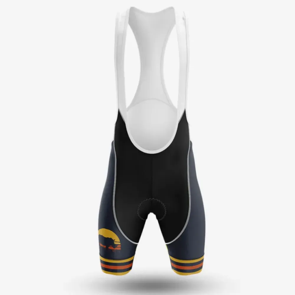 Chubby Unicorns Cycling Bibs Comfortable Navy/Orange/Yellow