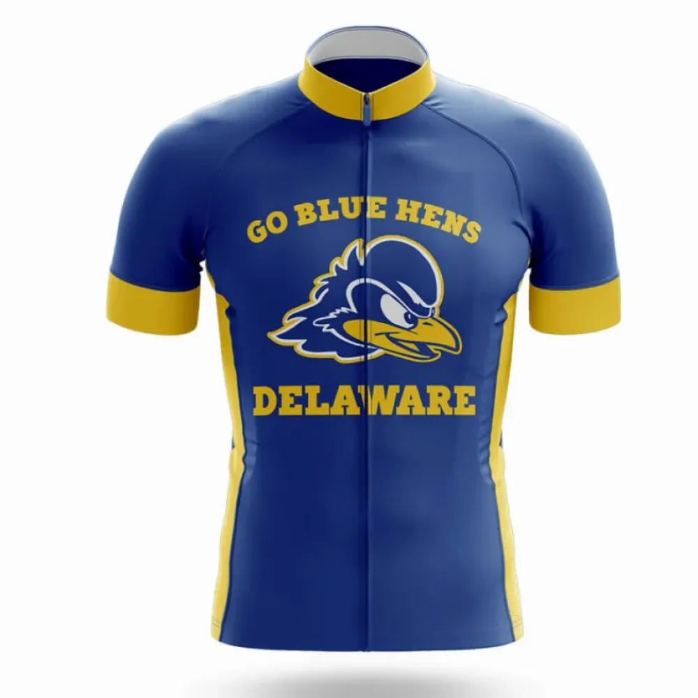 Delaware Cycling Jersey Go Blue Hens Navy/Yellow/Gold