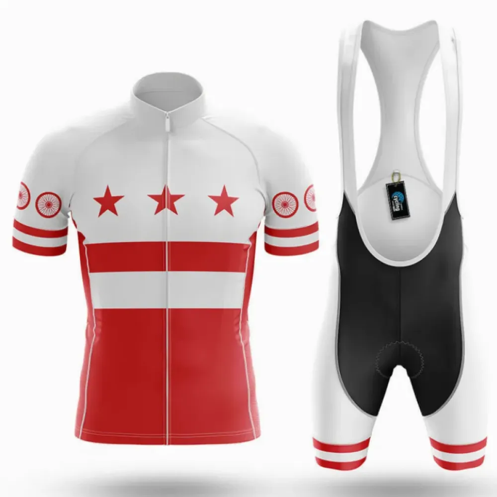DC Flag Cycling Kit Full Set Stars and Stripes Red/White/Black