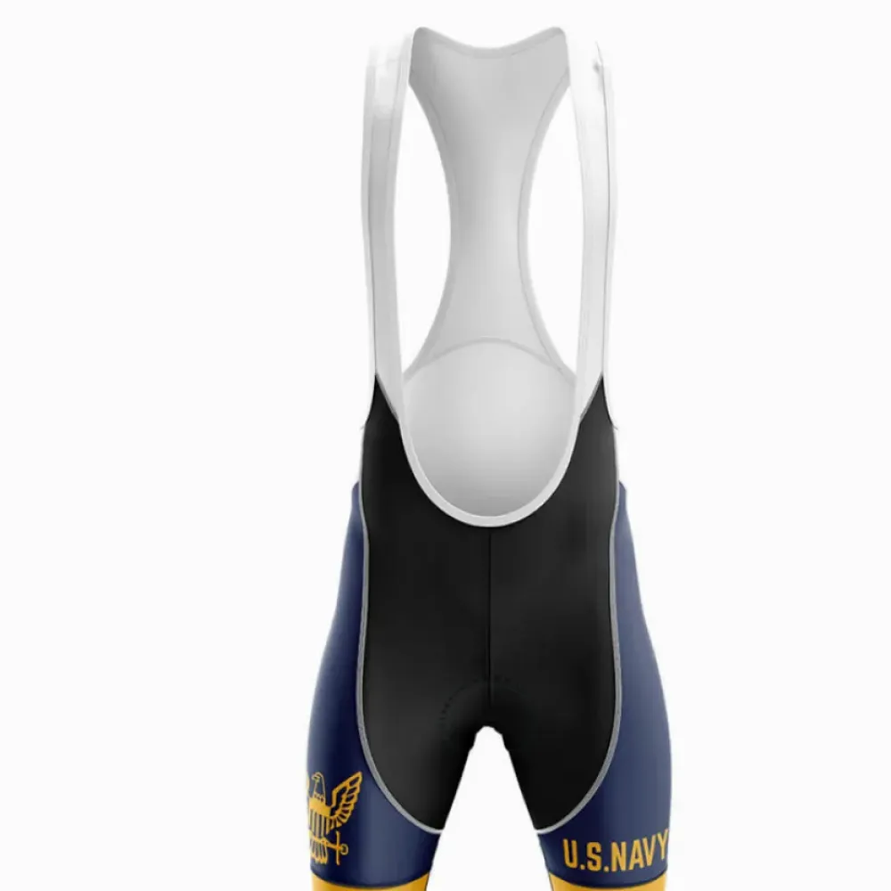 U.S. Navy Cycling Bibs Military Navy/Gold/White