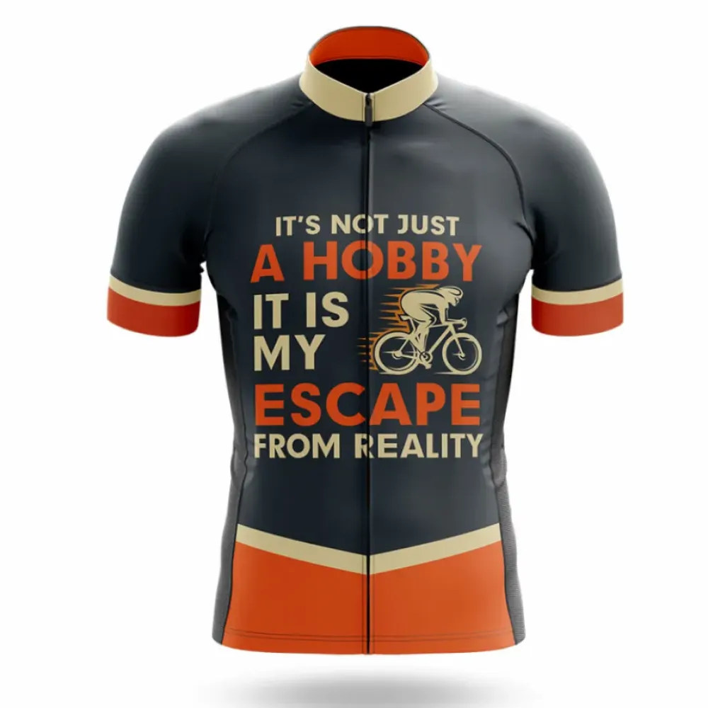 Escape From Reality Cycling Jersey My Escape Orange/Black/Gold