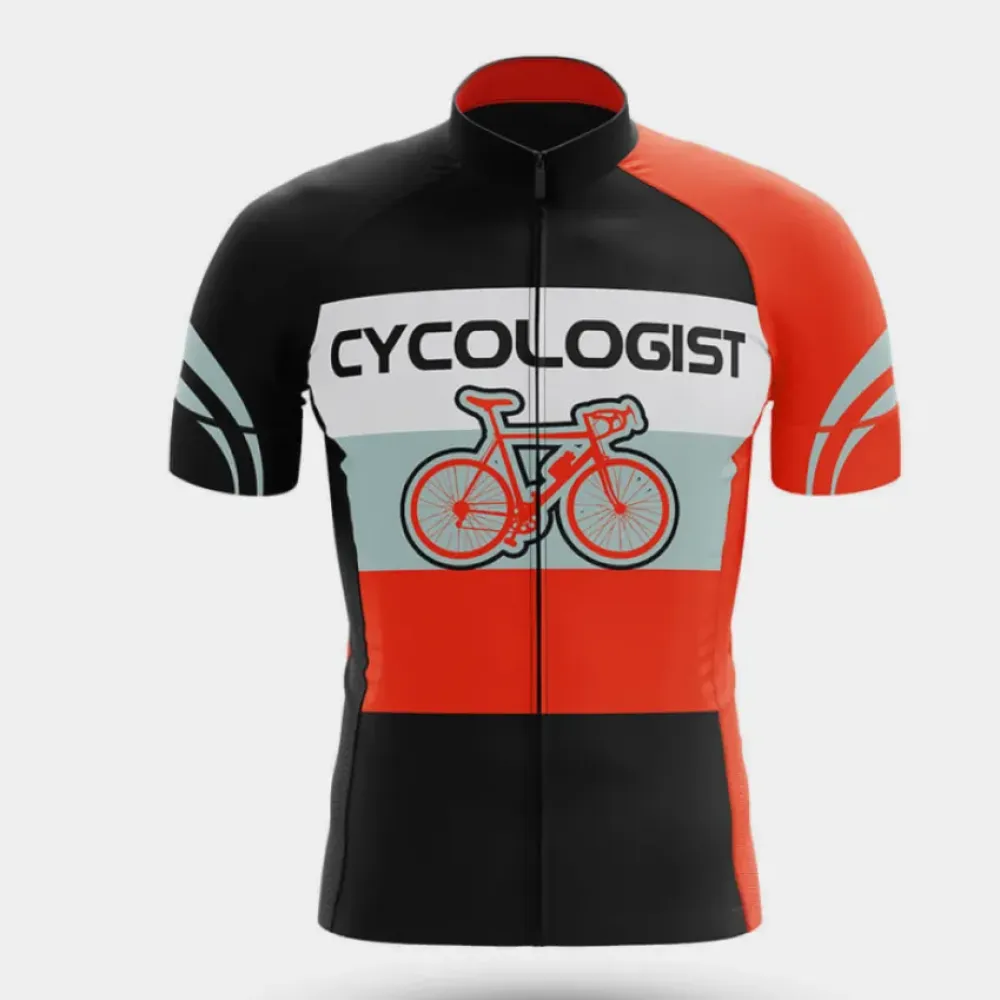 Cycologist Cycling Jersey Breathable Orange/Black/Grey