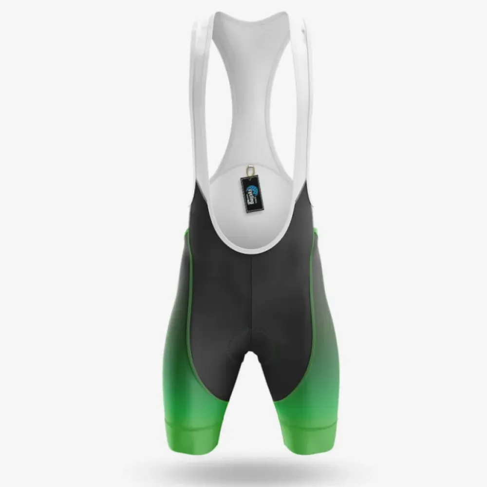 Cycling Bibs Gradient Green/White/Black