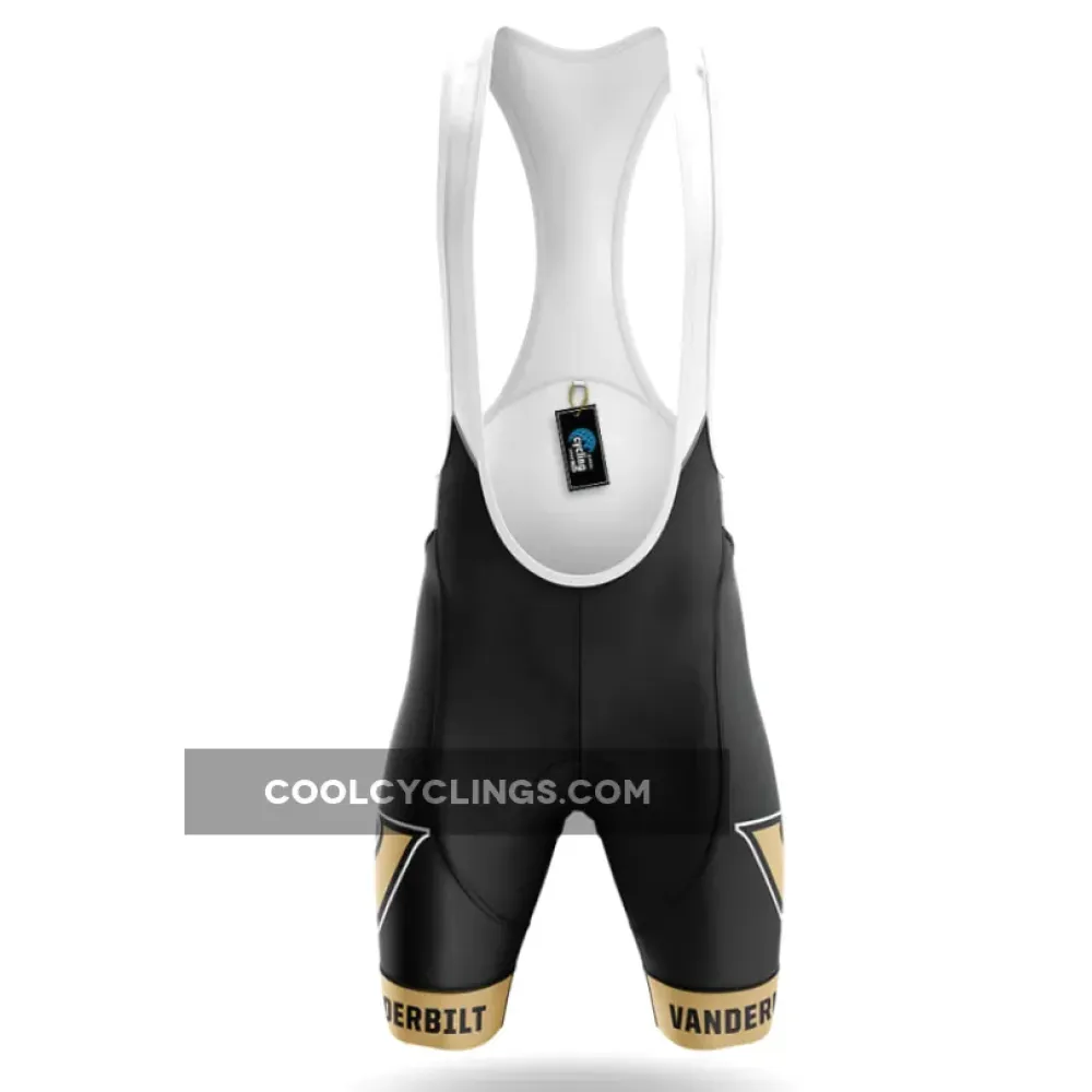 Vanderbilt University Cycling Bibs Ver.3 Breathable Black/Gold/White