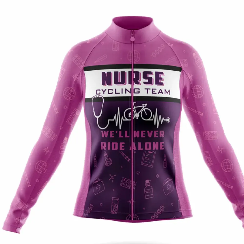 Nurse Cycling Team Unique Design Purple/Pink/White