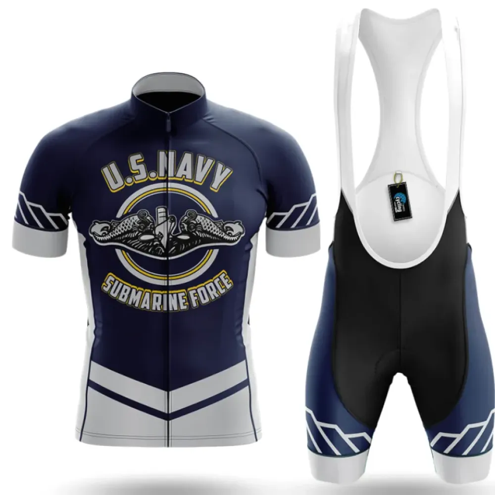 U.S. Navy Submarine Force Cycling Kit Full Set Ver.2 Navy/White/Blue