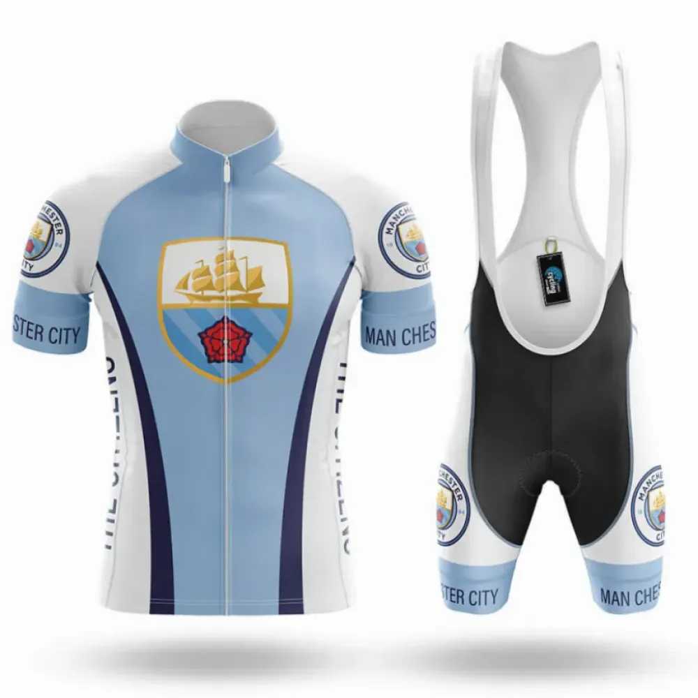 Manchester City Cycling Kit Premium Light Blue/White/Black