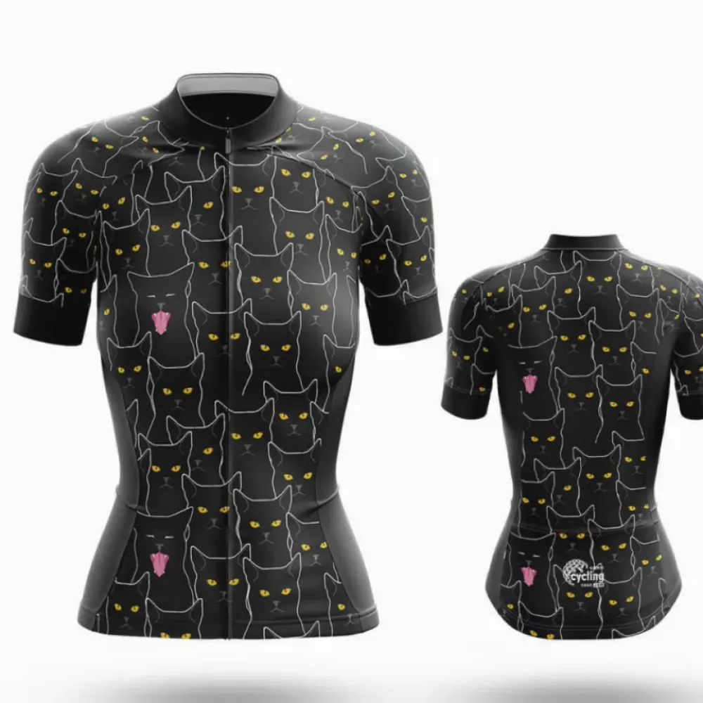 Cycling Gear Catmouflage Black/Pink/Yellow