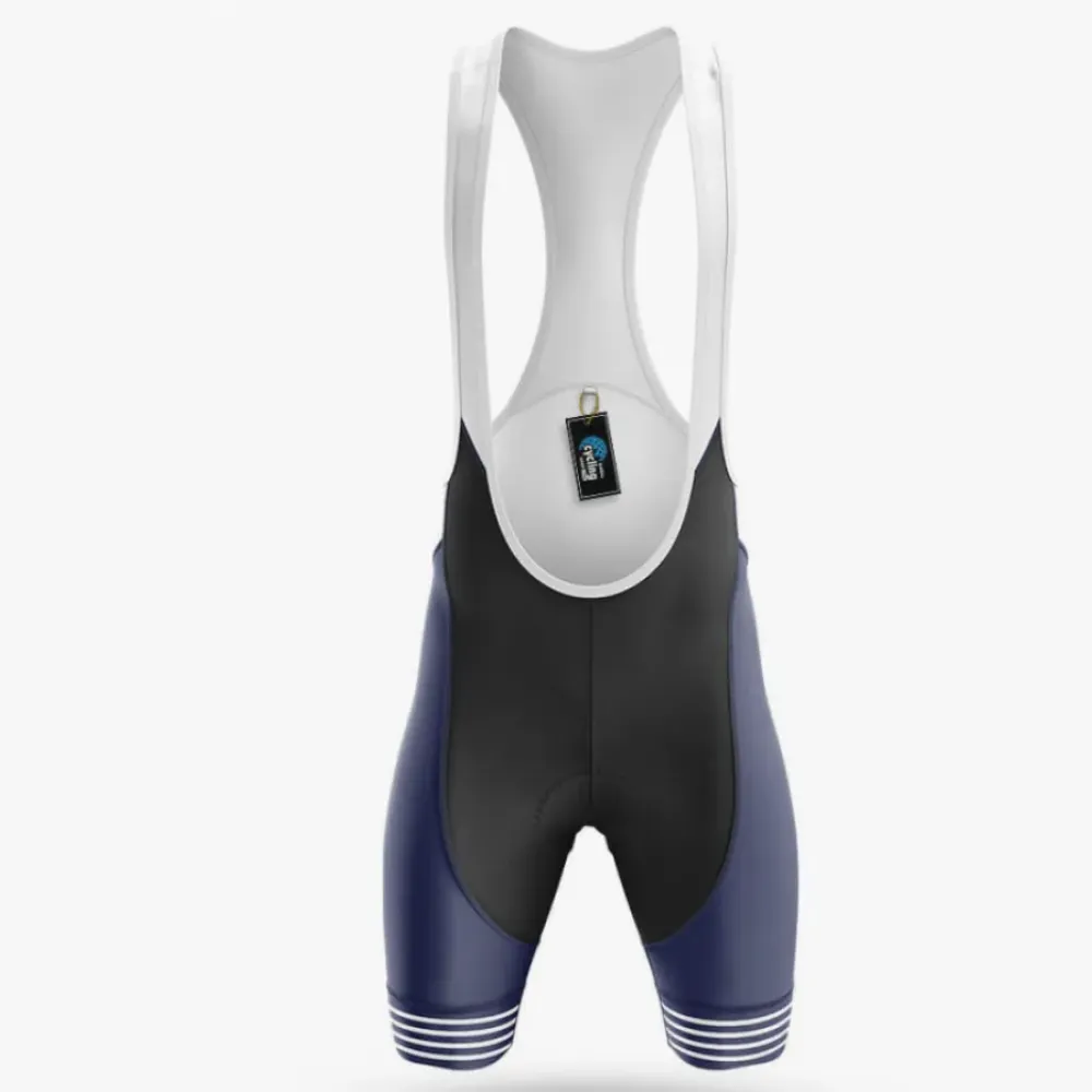 Cycling Bibs Breathable Navy/White/Black