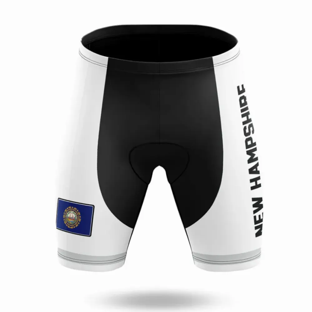 New Hampshire S4 Cycling Shorts White/Black/Blue