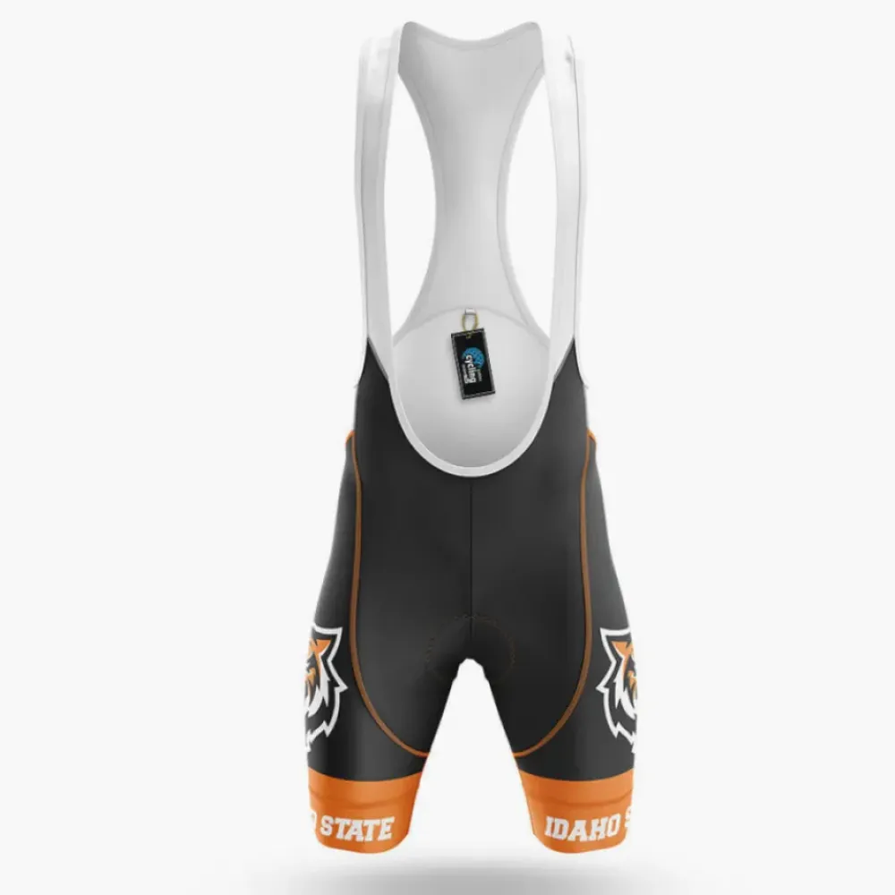 Idaho State University Cycling Bibs Comfortable Black/Orange/White