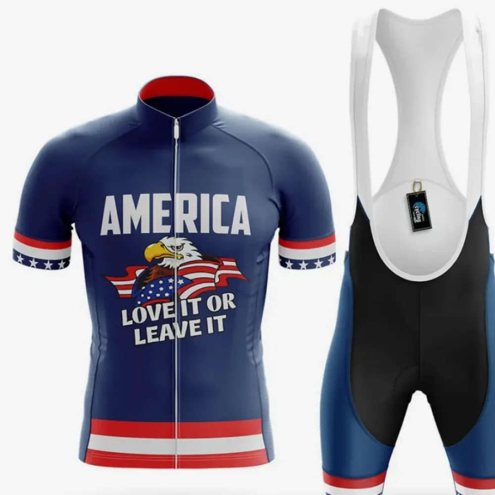 Cycling Kit America Navy/Red/White