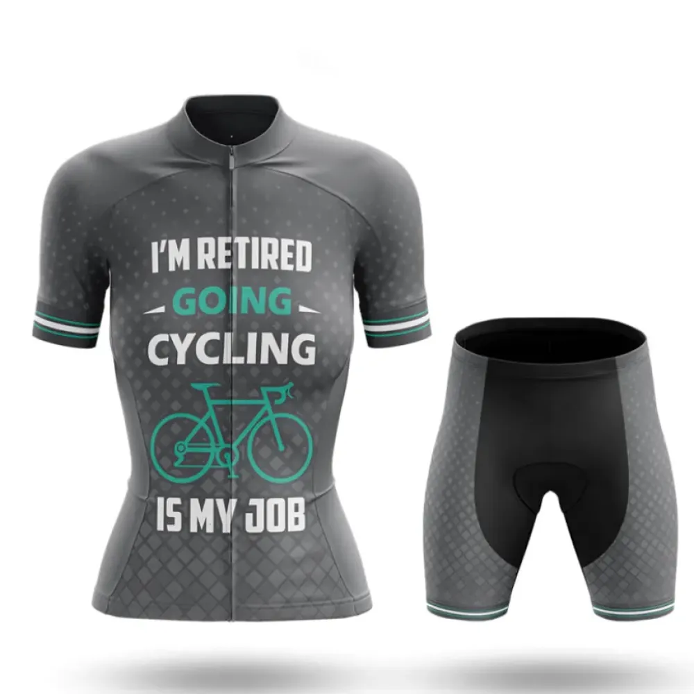 Cycling Is My Job V4 Retired Gray/Teal/Black