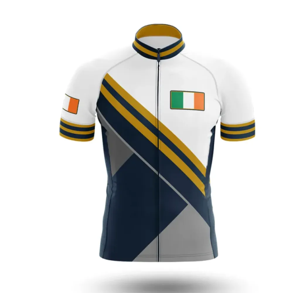 Ireland V15 Cycling Jersey Navy/Gold/White