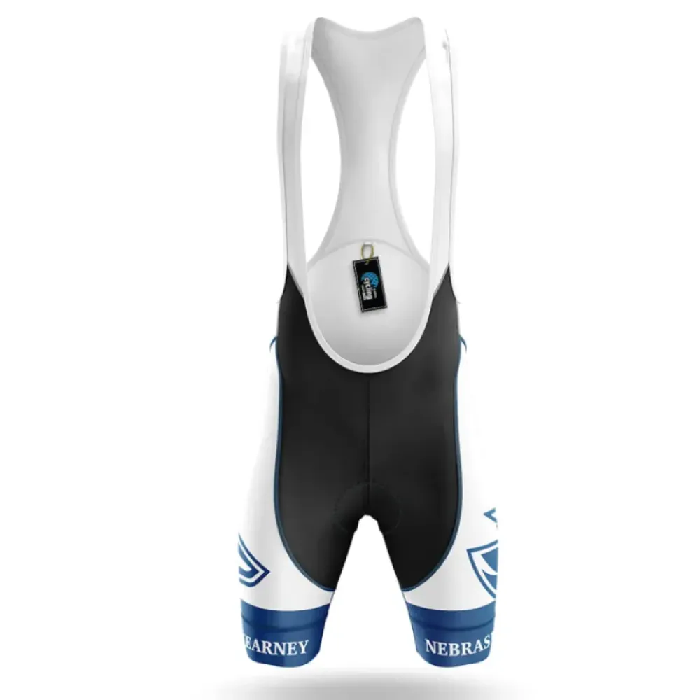 Nebraska Cycling Bibs Comfortable White/Blue/Black