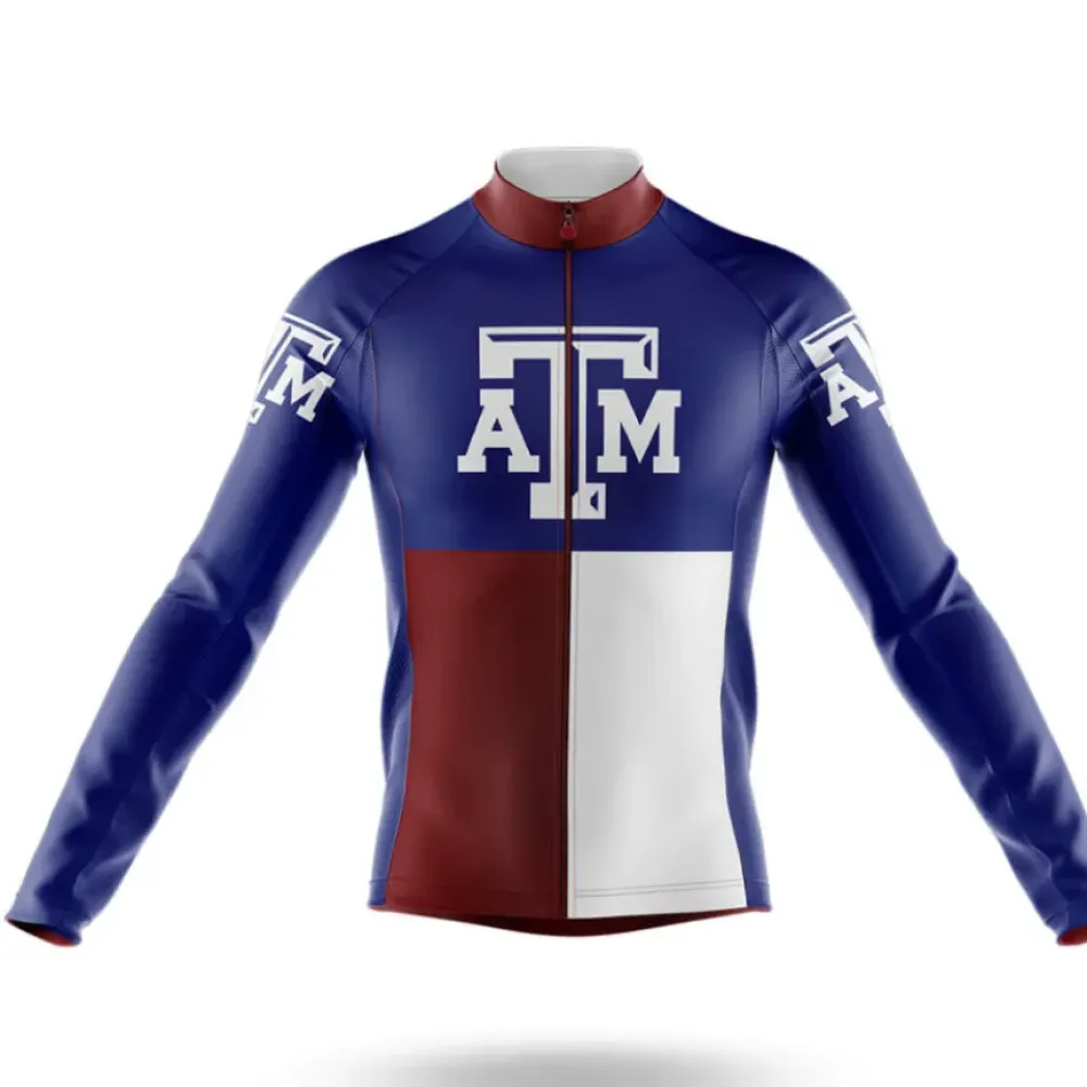 Texas A&M TX Cycling Jersey Navy/White/Burgundy