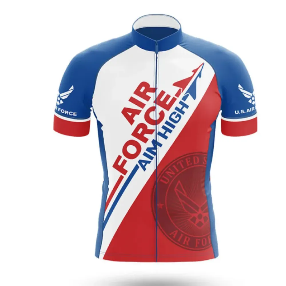U.S. Air Force Cycling Jersey High Performance Blue/Red/White