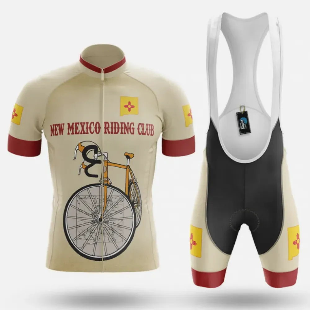 New Mexico Riding Club Cycling Kit Vintage Style Cream/Red/Yellow