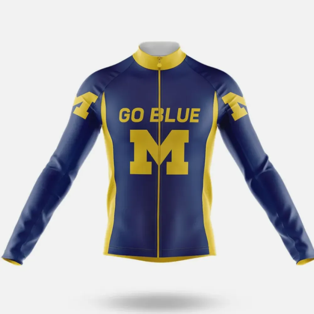 Michigan Go Blue Navy/Yellow/Long Sleeve