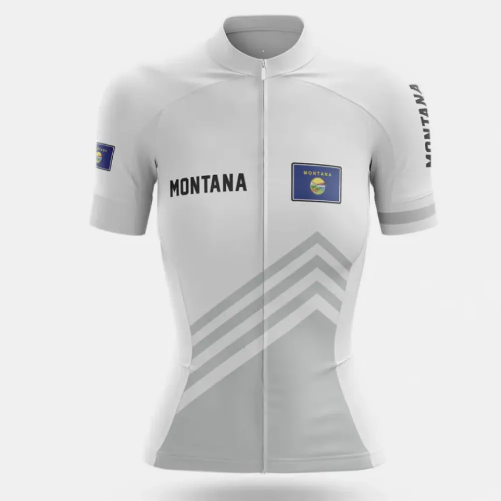 Montana S4 White Cycling Jersey Women Gray/White/Black