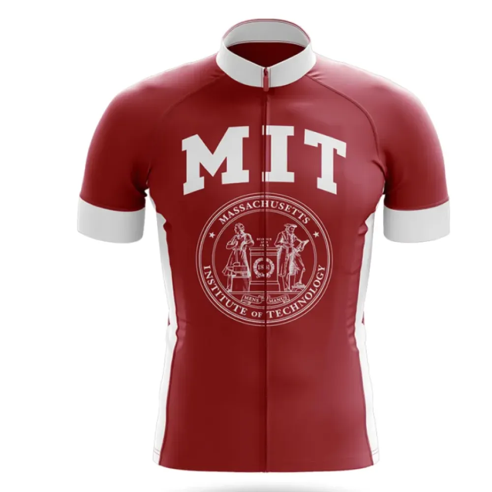 MIT Cycling Jersey Academic Maroon/White/Grey