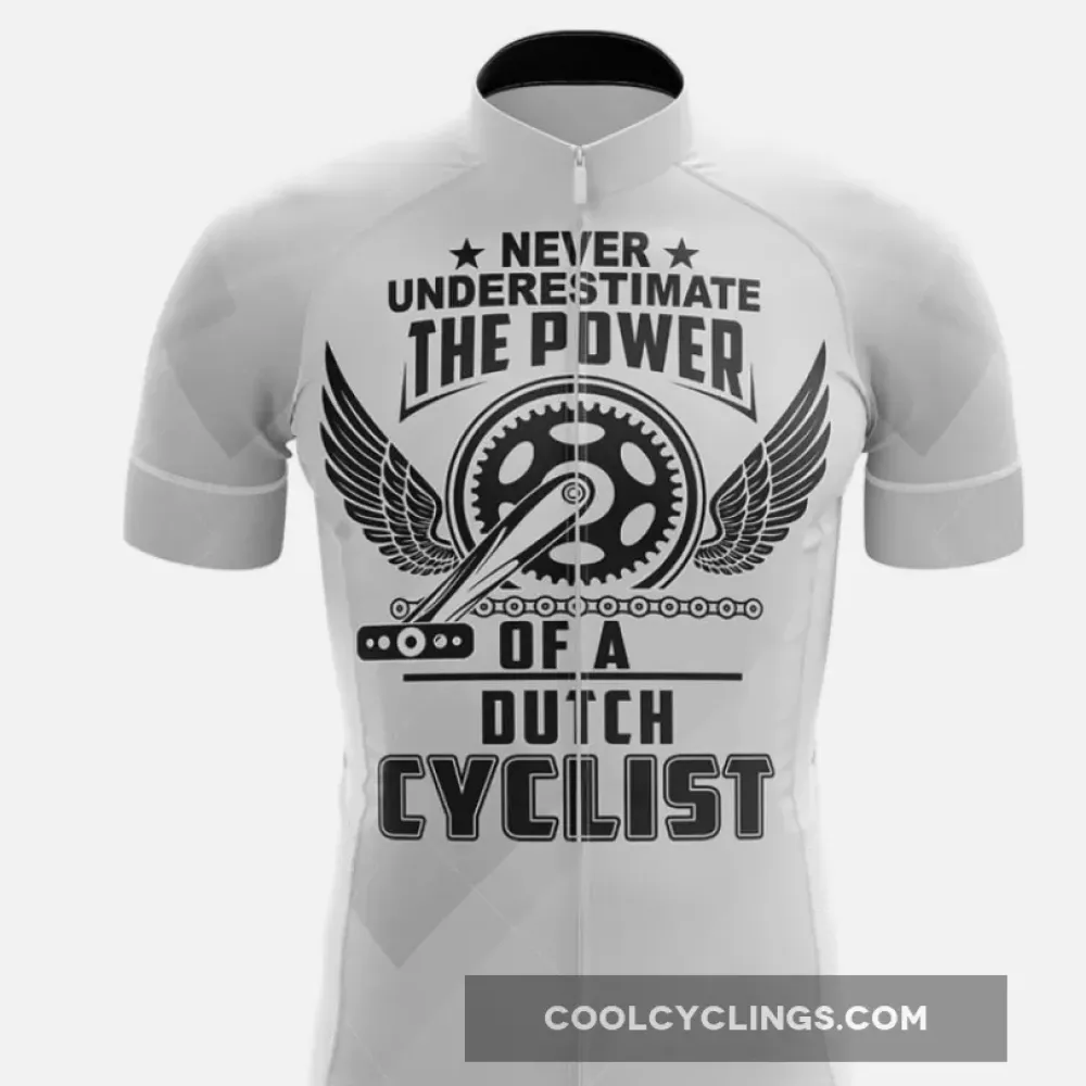 Dutch Cyclist V8 Jersey Power White/Black/Grey