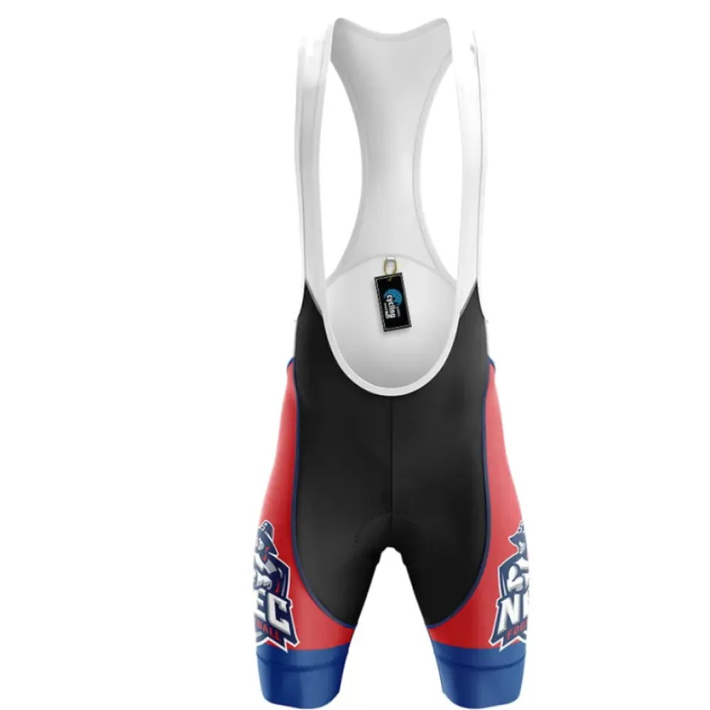 New England College Cycling Bibs Comfortable Red/Blue/White