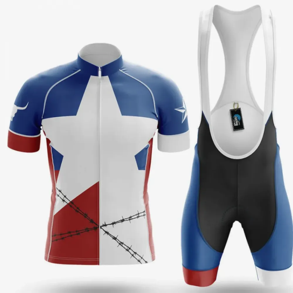 Texas Cycling Kit Barbed Wire Blue/Red/White
