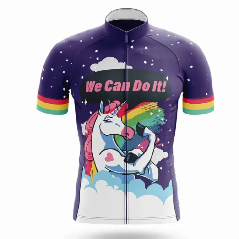 Unicorn Jersey We Can Do It Purple/Green/Red