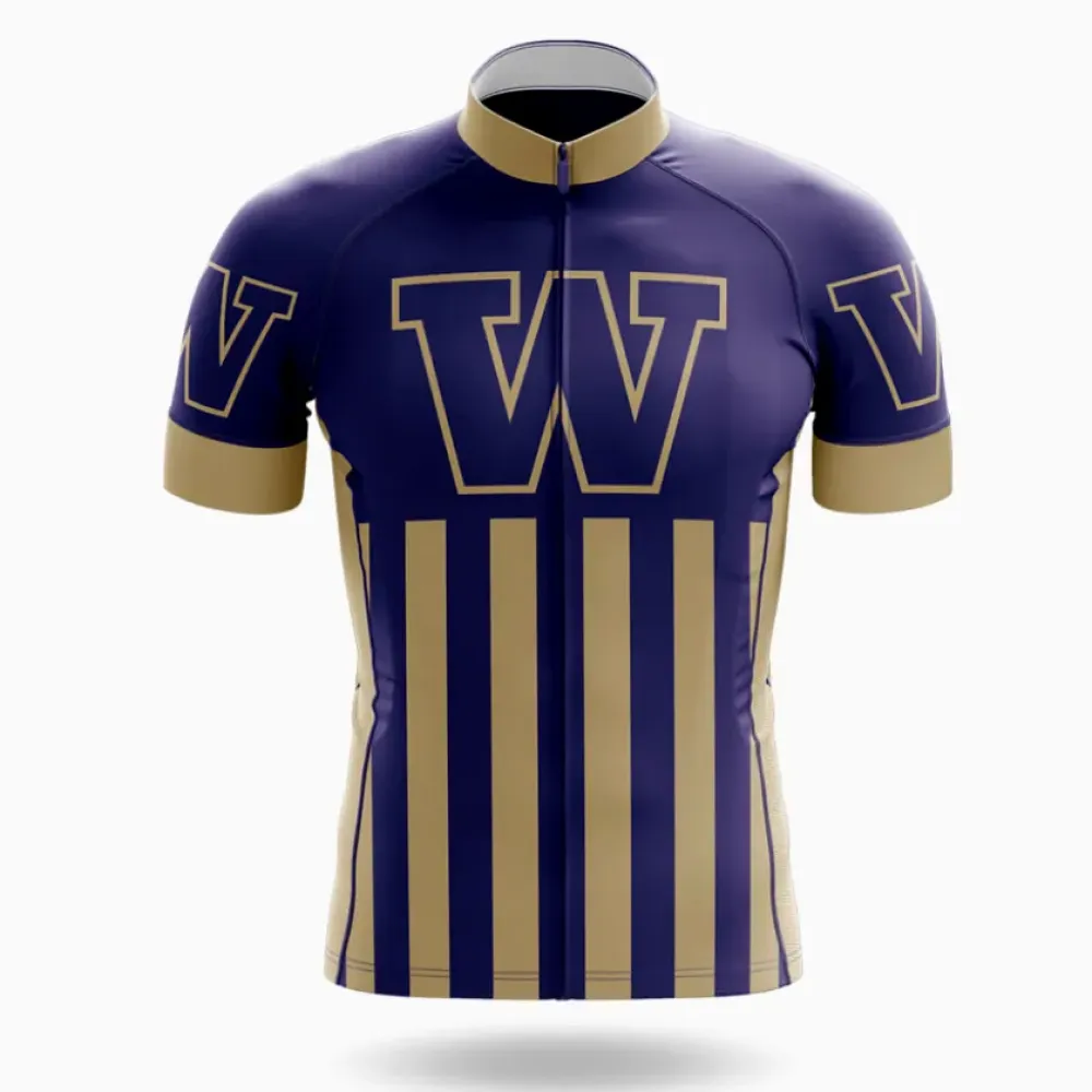 Washington Cycling Jersey University Navy/Gold/White