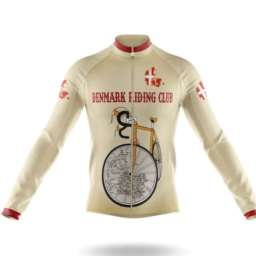 Denmark Riding Club Long Sleeve Cream/Red/Gold