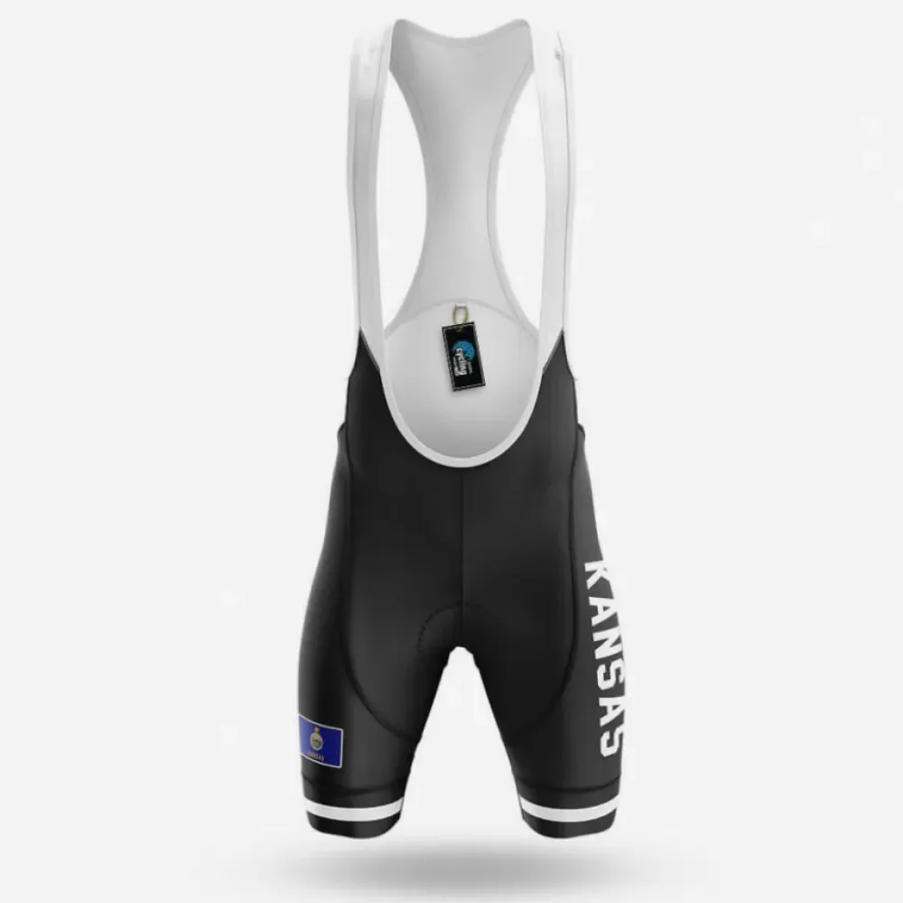 Kansas S4 Cycling Bibs Black/White/Grey