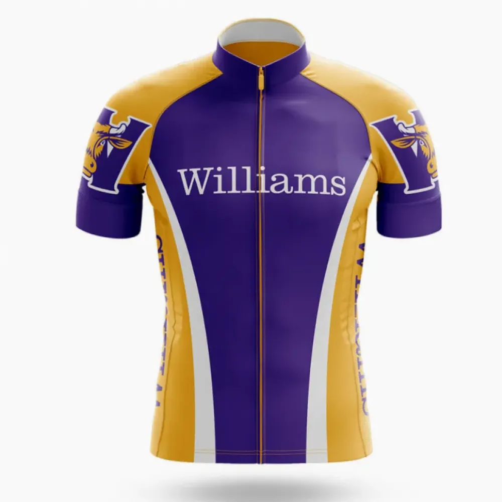 Williams College Cycling Jersey Purple/Gold/White