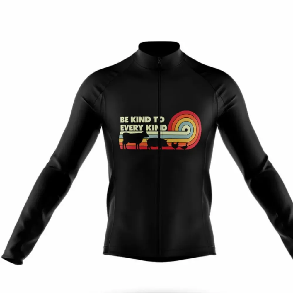 Every Kind Long Sleeve Cycling Jersey Black/Red/Yellow