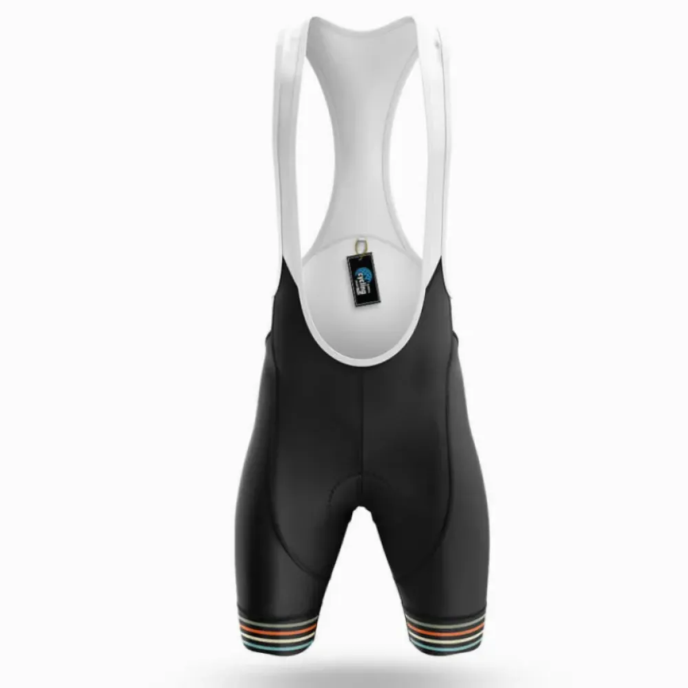Cycling Bibs Comfortable Black/White/Green